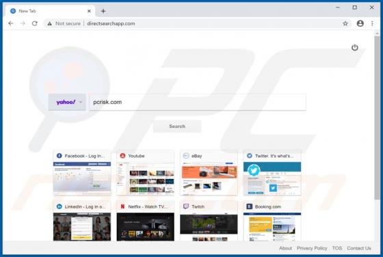 De Directsearchapp.com doorverwijzing
