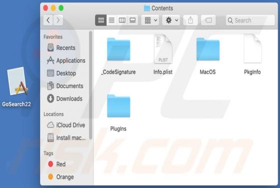 Het GoSearch22 virus (Mac)