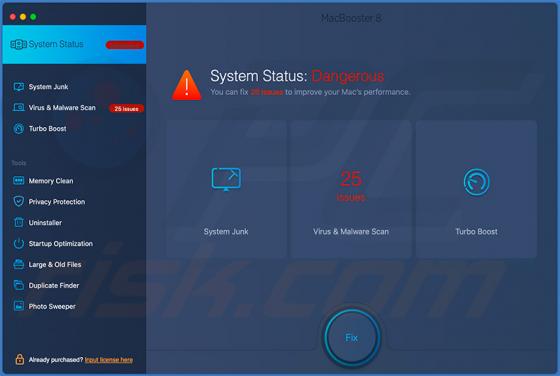 De ongewenste app MacBooster (Mac)