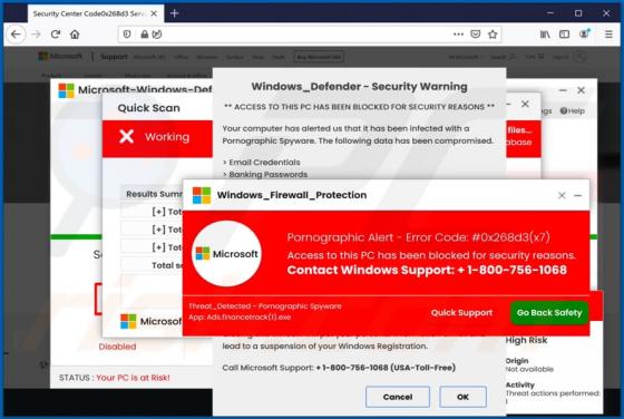 Oplichting via pop-up "Pornographic Alert"