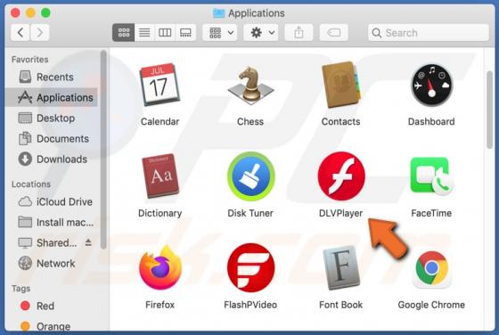 De DLVPlayer adware (Mac)