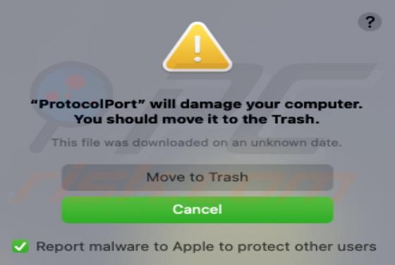 De ProtocolPort adware (Mac)