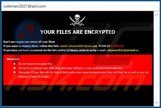 De Clman ransomware