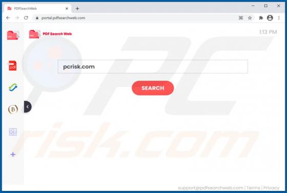 De PDFSearchWeb browserkaper