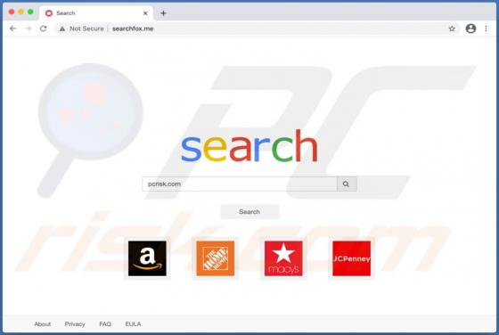 De Searchfox.me doorverwijzing (Mac)