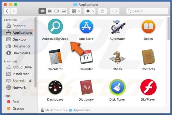 De AccessibilityDock adware (Mac)