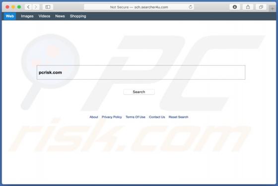 De Searcher4u.com doorverwijzing (Mac)