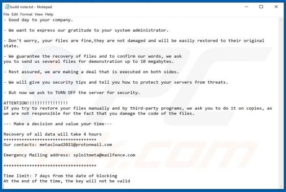 De Id2020 ransomware