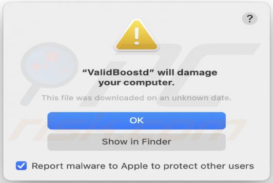 De ValidBoost adware (Mac)