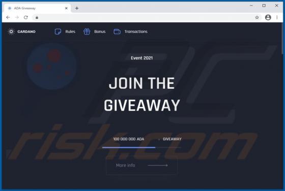 Cardano Giveaway Scam
