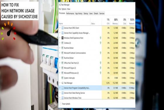 Vastzetten Svchost.exe Hoog Netwerkgebruik