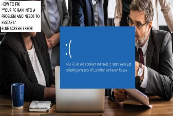 FIX: Your PC ran into a problem and needs to restart