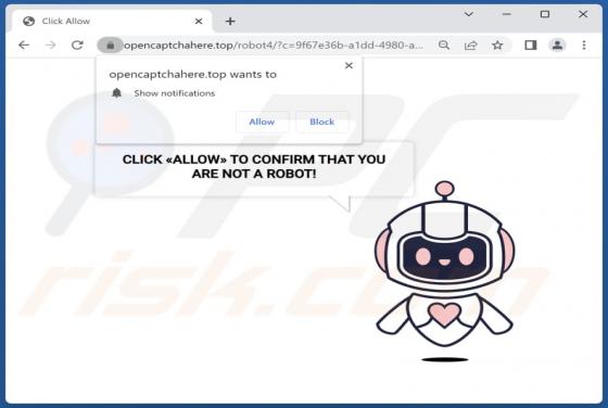 Opencaptchahere.top Ads