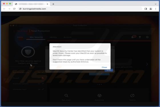 MacOS Security Center POP-UP oplichting (Mac)