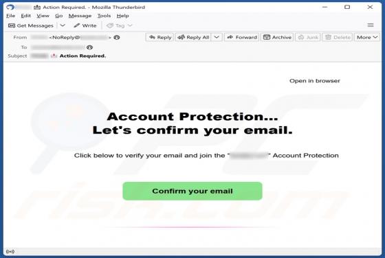 Account Protection Email Oplichting