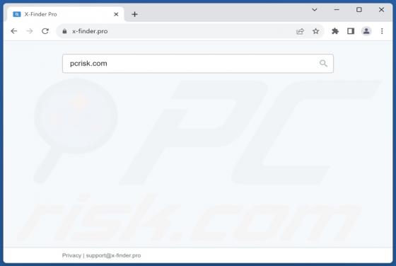 X-finder.pro doorverwijzing
