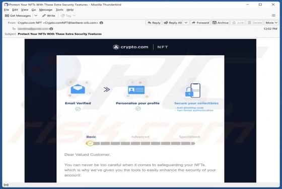 Crypto.com Email Oplichting