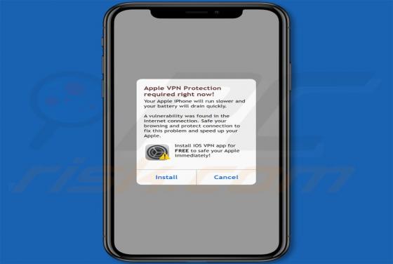 Apple VPN Protection Required POP-UP Oplichting (Mac)