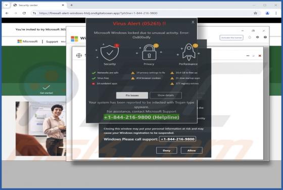 Virus Alert (05261) POP-UP Oplichting