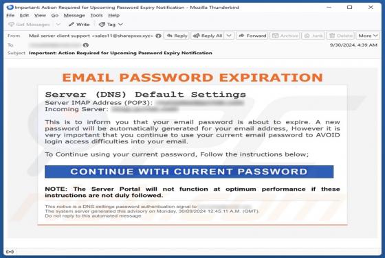 Email Password Expiration Oplichting