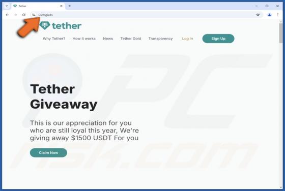Tether Giveaway Oplichting