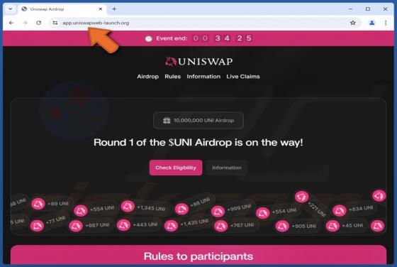 Uniswap ($UNI) Airdrop Oplichting