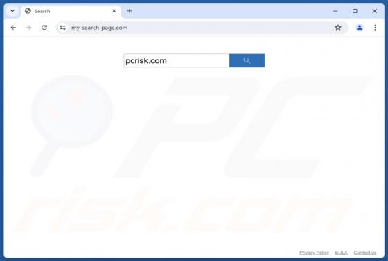 My-search-page.com doorverwijzing