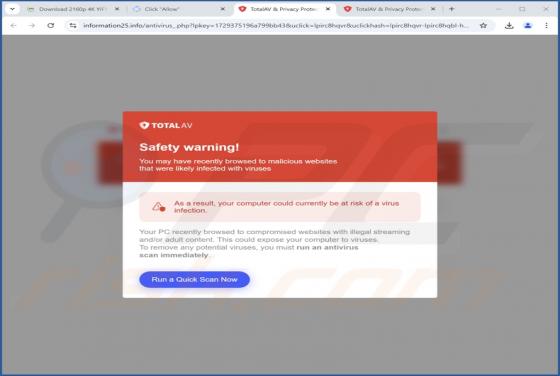 Safety Warning POP-UP zwendel