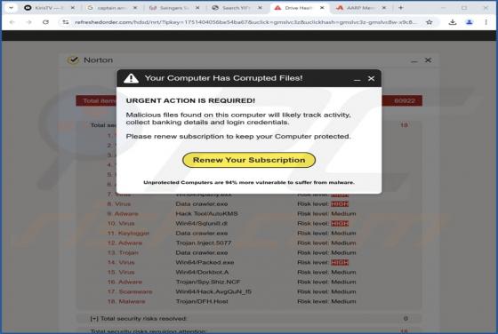 Your Computer Has Corrupted Files POP-UP Zwendel