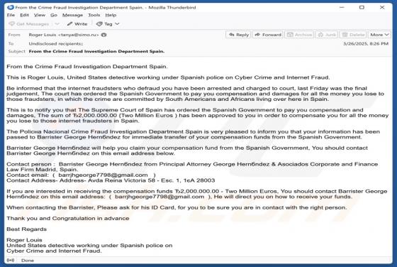 Oplichting via e-mail Internet Fraudsters Arrested