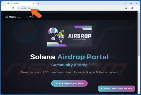 Solana Community Airdrop oplichting