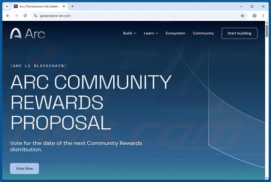 Arc Community Rewards fraude