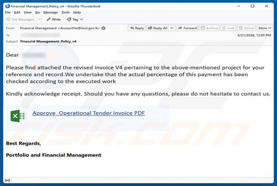 Revised Invoice e-mailfraude