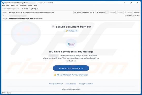 Secure Document From HR e-mailfraude
