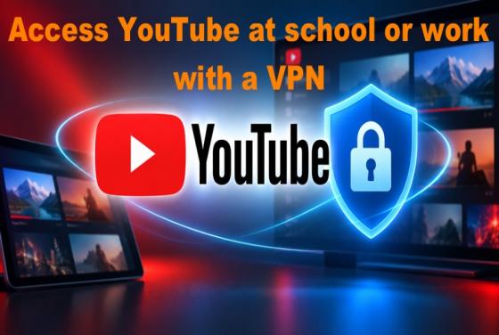 YouTube openen op school of het werk met een VPN in 2026