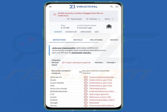 RemControl banking-trojan (Android)