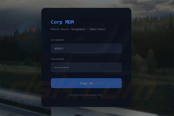Corp MDM spyware (Android)