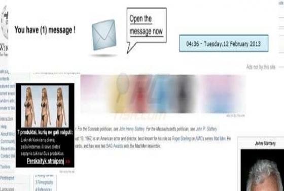 Ads not by this site Virus