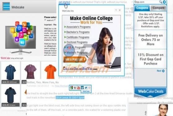 WebCake Pop-up 