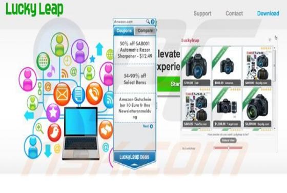 Lucky Leap Pop-up Advertenties