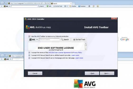 AVG Search Doorverwijzing