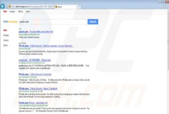 SafeHomepage.com Virus