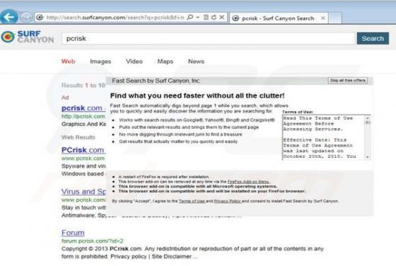 Surf Canyon Doorverwijzing