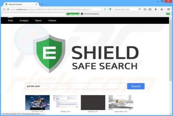 Search.eshield.com Doorverwijzing