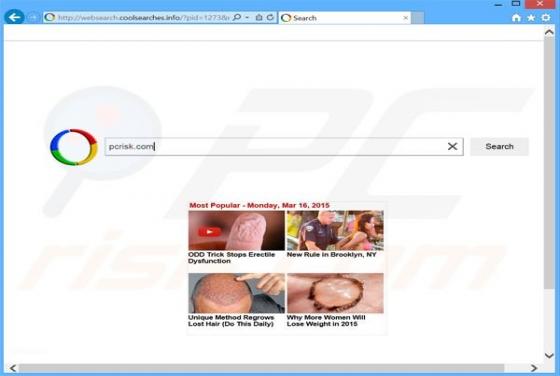Websearch.coolsearches.info doorverwijzing
