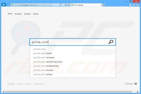 Homepage-web.com Doorverwijzing