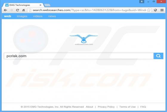 Search.webssearches.com Doorverwijzing
