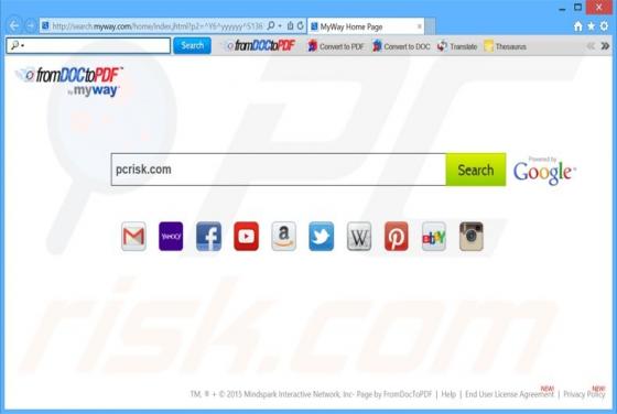 Search.myway.com Doorverwijzing