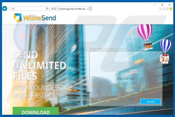 YellowSend - Mogelijk ongewenst programma (PUP)