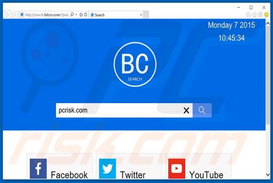 Search.bitcro.com Doorverwijzing